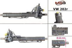 Рульова рейка з ГПК відновлена VW GOLF II (19E VW202R
