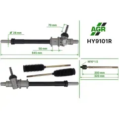 Рульова рейка без ПК відновлена HYUNDAI H100 KMF (2004 - 2012)