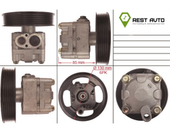 Насос ГПК новий NISSAN CUBE (Z10) 98-00,MARCH II (K11) 00-03, Nissan CUBE 1998-2000, Nissan MARCH II 2000-2003