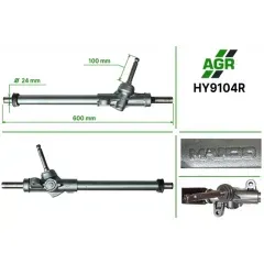 Рульова рейка без ПК відновлена HYUNDAI Getz TB (2002 - 2012)