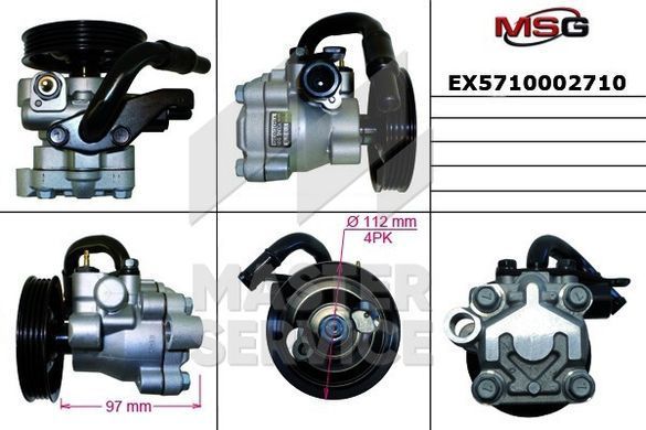 Насос ГПК новий HYUNDAI ATOS 01- EX5710002710, Hyundai ATOS 2001-, Hyundai ATOS PRIME 1999-