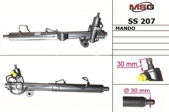 Рульова рейка з ГПК нова DAEWOO Rexton 02- SS207, Daewoo REXTON (GAB_) 2002-, SSangYong REXTON (GAB_) 2002-