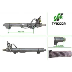 Рульова рейка з ГПК відновлена TOYOTA Land Cruiser HDJ100 (1998 - 2008)