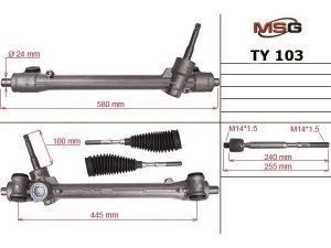 Рулевая рейка бес ГУР нова CITROEN C1 2005-;PEUGEOT 107 2005-, C1