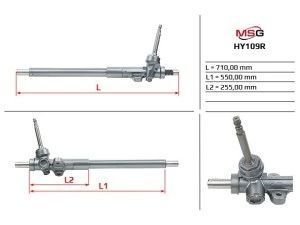 Рульова рейка без ГУР Hyundai Tucson HY109R.4