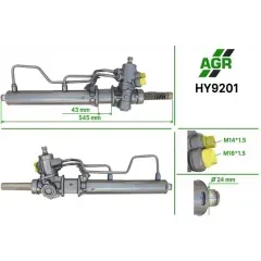 Рульова рейка з ГПК нова HYUNDAI Excel X3 (1994 - 2000)