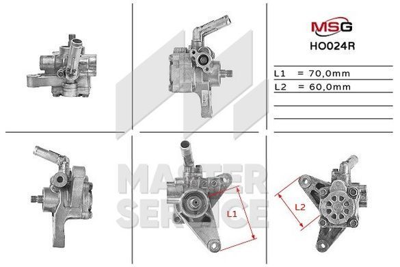 Насос ГУР восстановленный HONDA ACCORD VI купе (CG) 98-03, Honda ACCORD VI 1998-2003