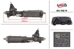 Рульова рейка з ЕПК AUDI A7 10-18 AU102R.2