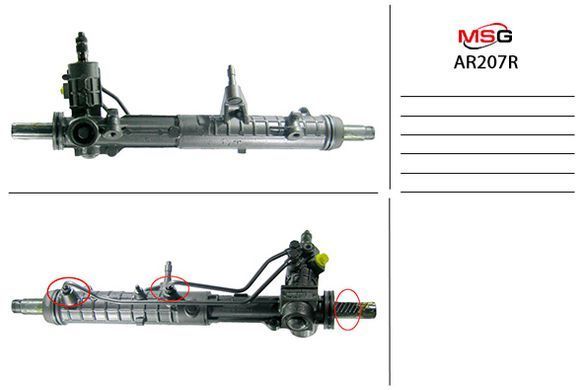 Рульова рейка з ГПК відновлена ALFA ROMEO 145 (930) 95-01,146 (930) 94-01,155 (167) 92-97,156 Sportwagon (932), Alfa Romeo 145 1995-2001, Alfa Romeo 146 1994-2001, Alfa Romeo 155 1992-1997, Alfa Romeo 156 Sportwagon