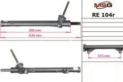 Рульова рейка без ГУР Renault Megane RE104R.7