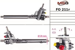 Рульова рейка з ГУР Ford Galaxy, Seat Alhambra, Vw Sharan FO211R