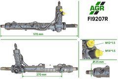 Рульова рейка з ГПК відновлена FIAT Multipla 186AGB1A (2002 - 2010)