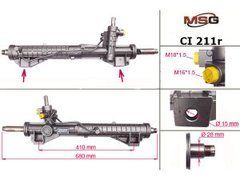 Рульова рейка з ГУР Citroen C8 CI211R, Citroen C8, Fiat Ulysse, Lancia Phedra, Peugeot 807